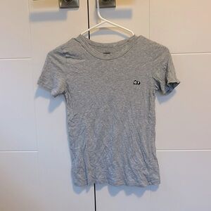 Aritzia Sunday best XXS grey embroidered panda shirt